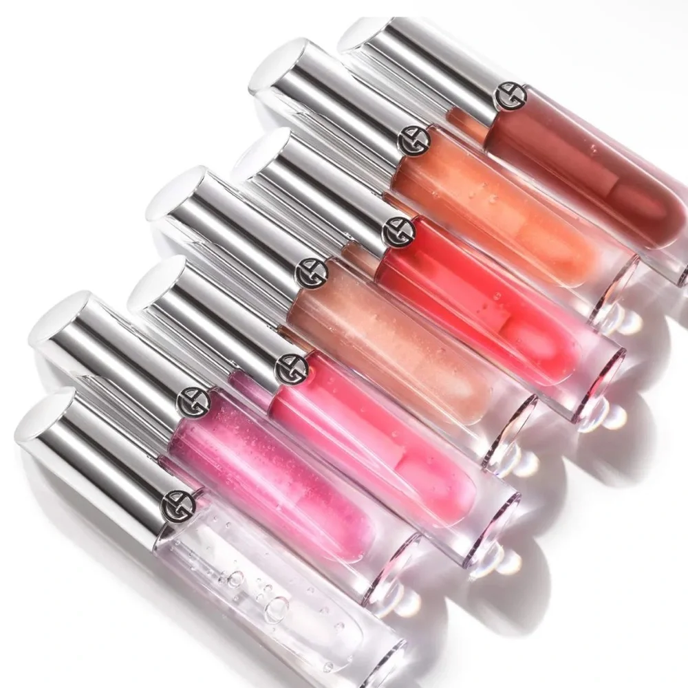 💎 Armani Beauty Prisma Glass Hydrating Lip Gloss Squalane Berry Beam Full-Size